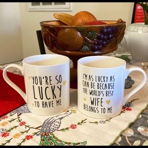 Rae Dunn style coffee mugs